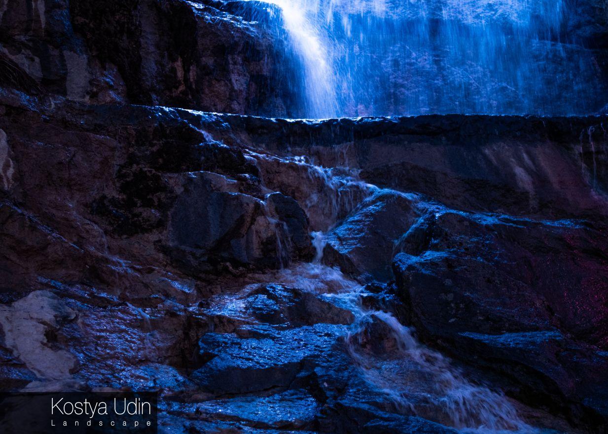 Водопад Умань ночь Водопад Умань ночь