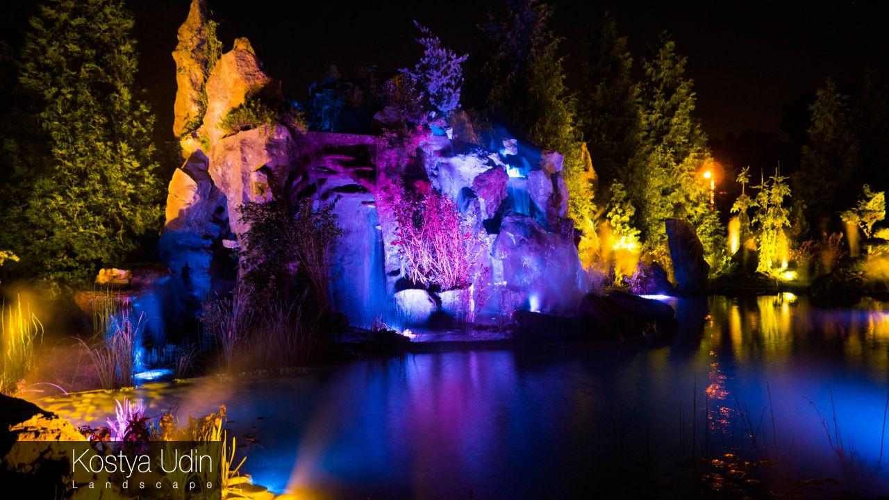 Интерактивный водопад на участке Интерактивный водопад на участке