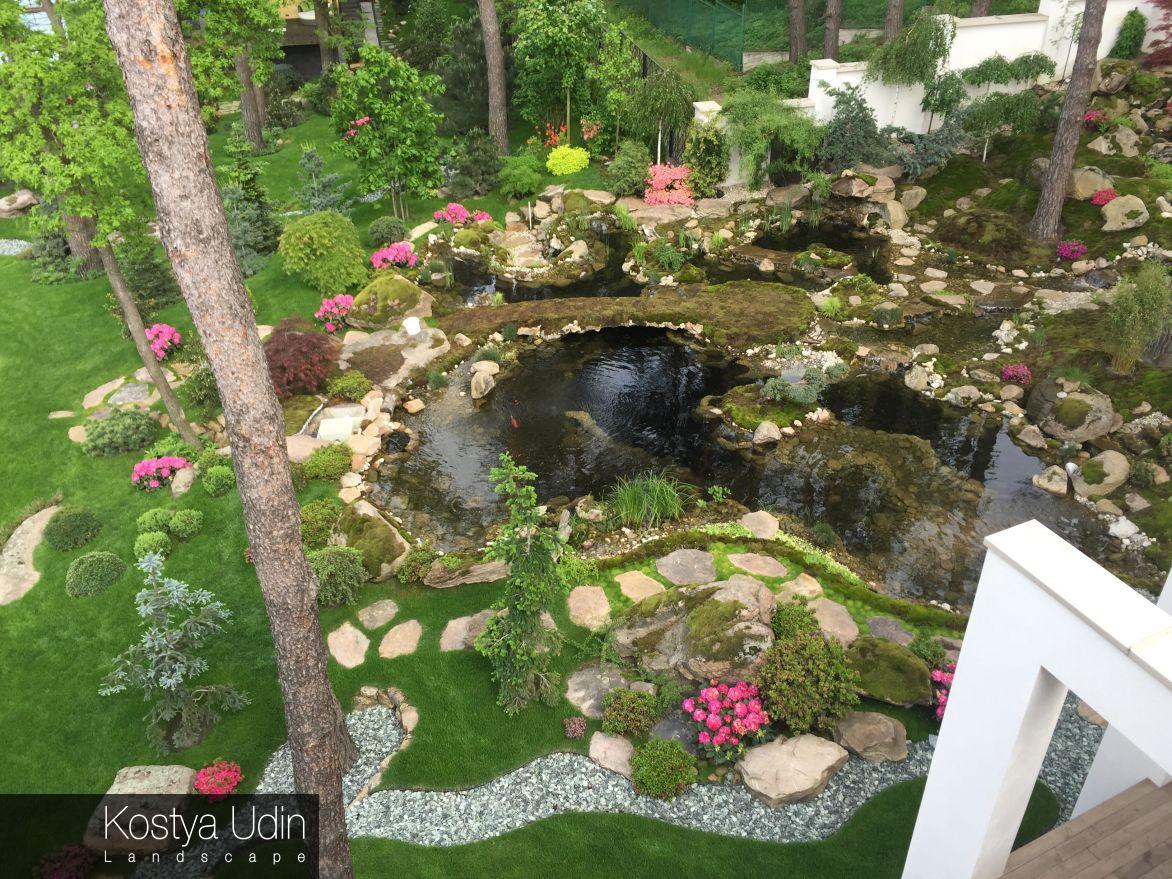 Зона отдыха с прудом Зона отдыха с прудом